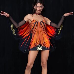 Badinka Butterfly Wing Dress with Gloves